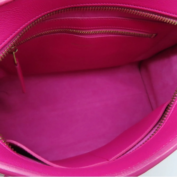 ✨️💎Giftable. Authentic YSL Yves Saint Laurent Baby cabas Hot Pink Crossbody bag - Picture 10 of 14